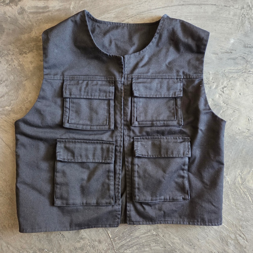 Star Wars Galaxy's Edge Black Utility Cargo Tactical Vest XL Disney Parks Vest